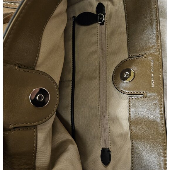 Rebecca Minkoff Suede Hobo Bag, Brown Pre-owned Authentic 100% Leather - Picture 13 of 16